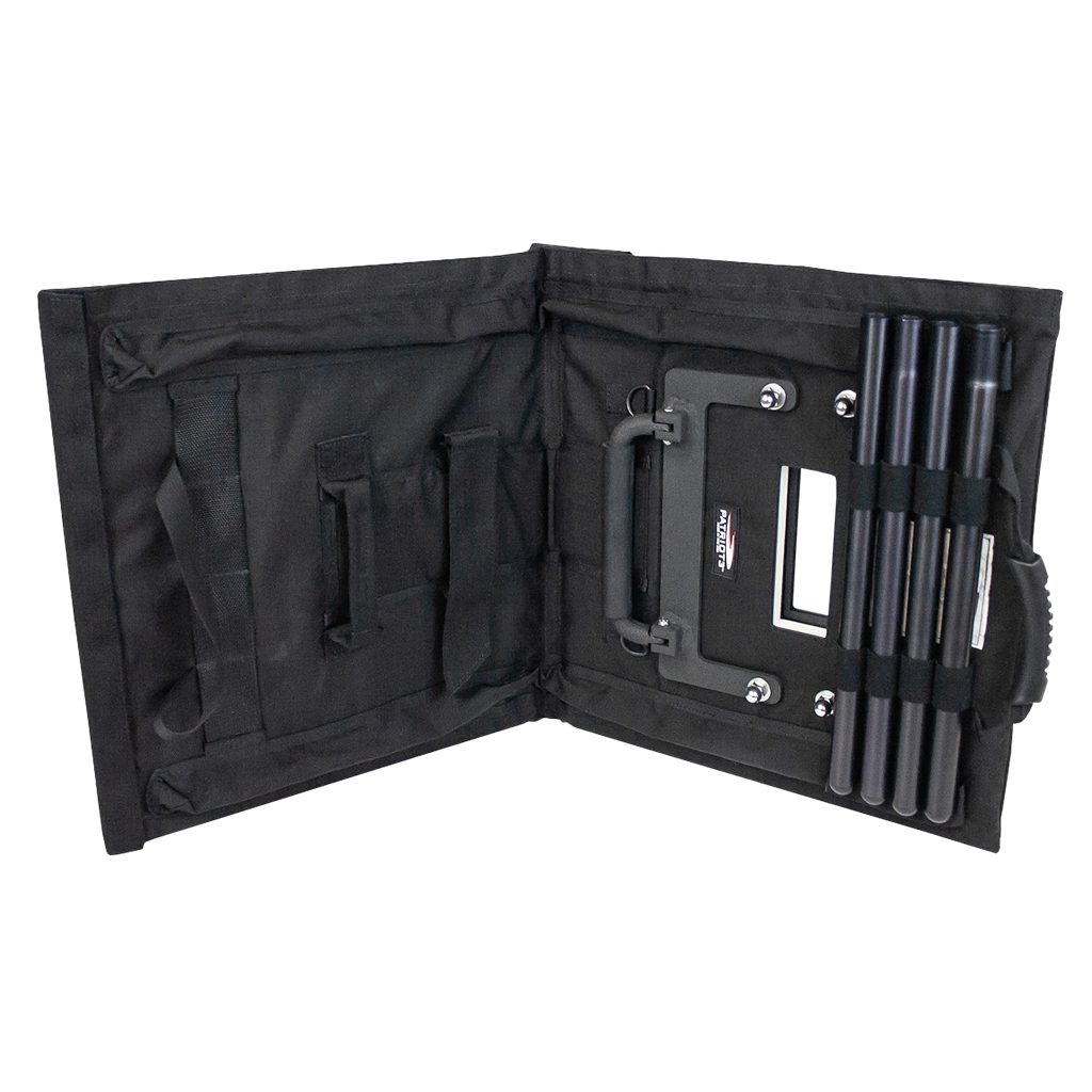 Bouclier balistique pliable NIJ 3A — kit first responders déployé intervention rapide