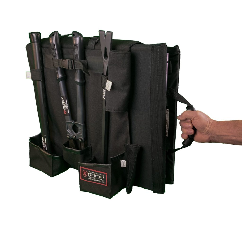 First Responders RAT — outils effraction 3 pièces avec bouclier balistique vue de face