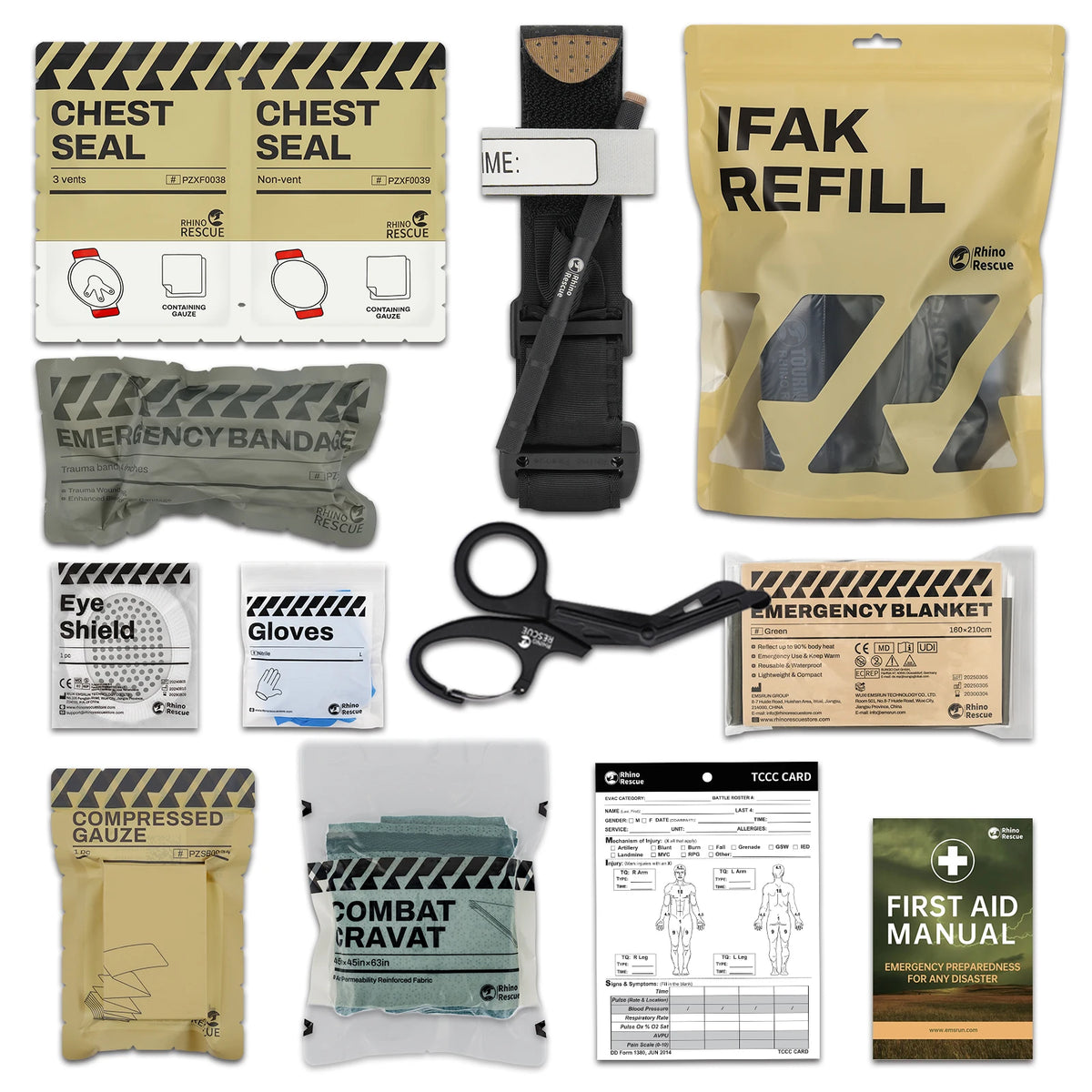 Recharge Kit IFAK  — Consommables Trauma Combat