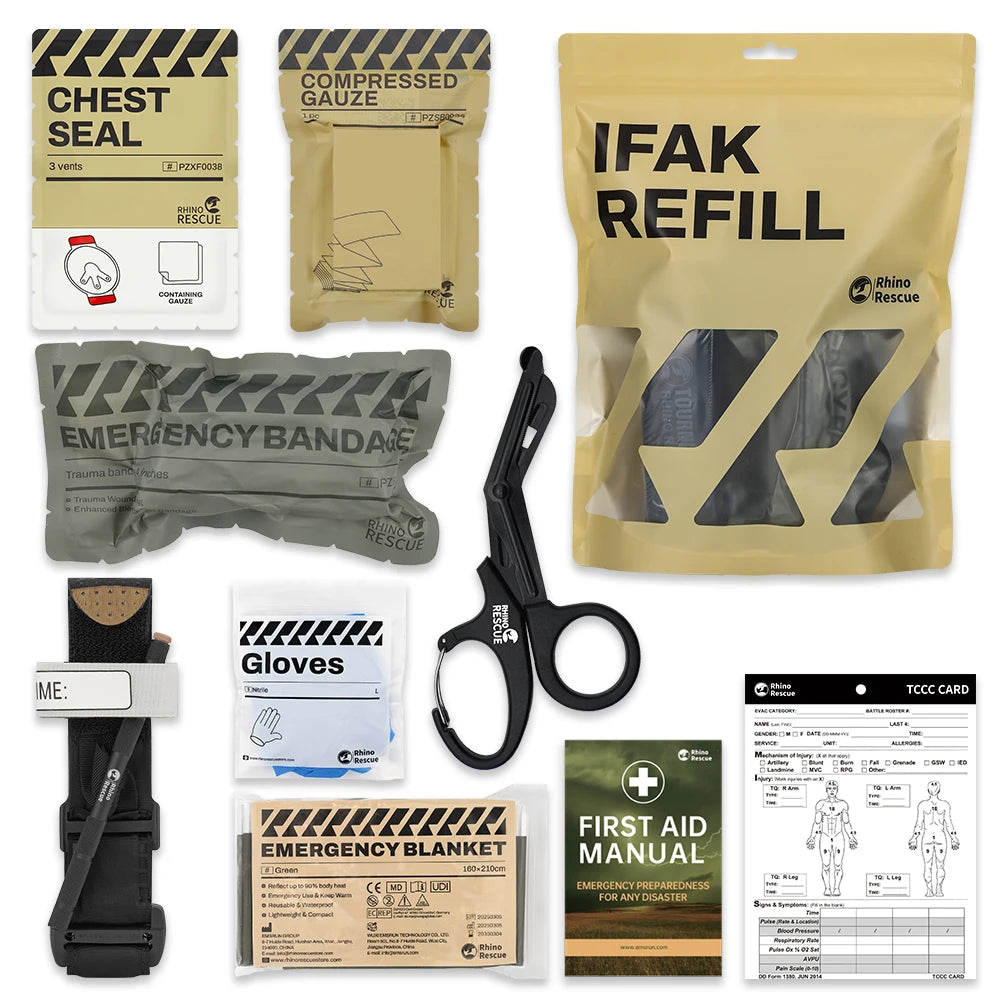 Recharge Kit IFAK  — Consommables Trauma Combat