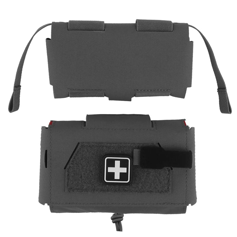 Pouch Médicale Tactique Compacte MOLLE — Accès Rapide Trauma
