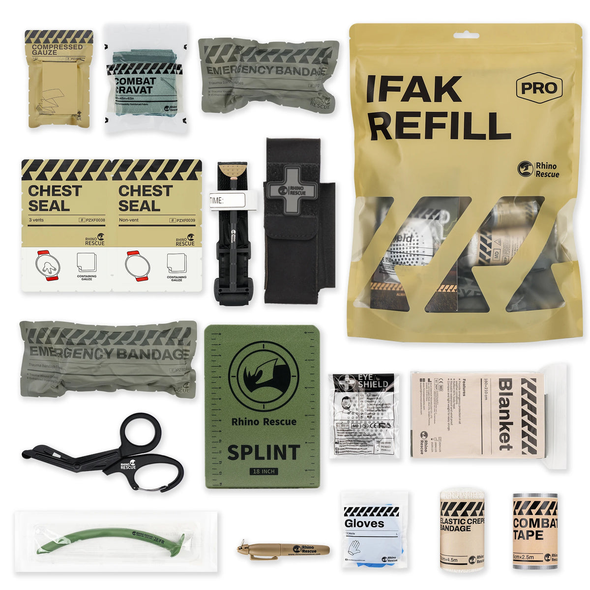 Recharge Kit IFAK  — Consommables Trauma Combat