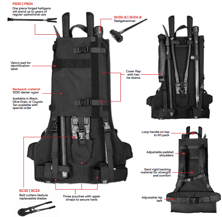 RL5-SHIELD-3 — kit tactique complet effraction et protection balistique CRBR Solutions