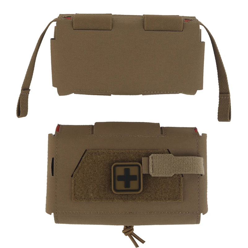 Pouch Médicale Tactique Compacte MOLLE — Accès Rapide Trauma