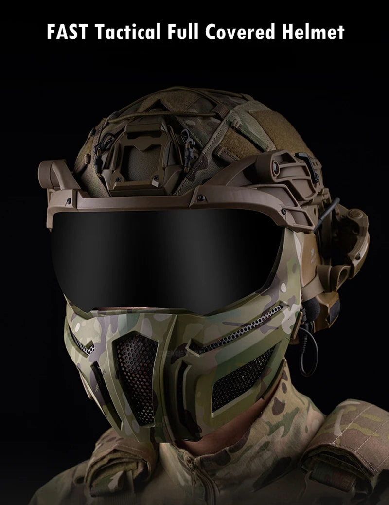 Casque FAST ABS Protection Intégrale — Entraînement Tactique
