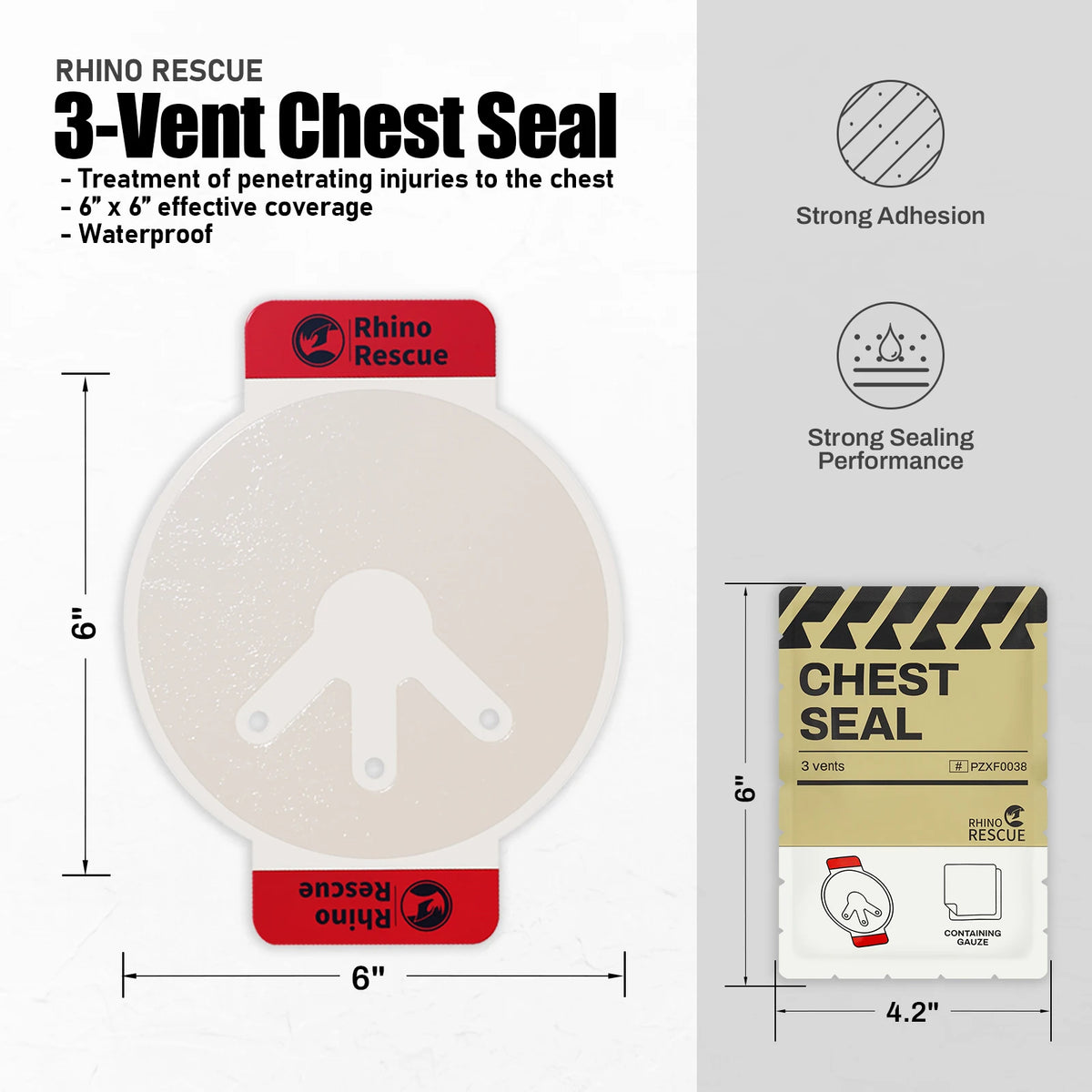 Chest Seal  — Valve Pneumothorax Urgence Tactique