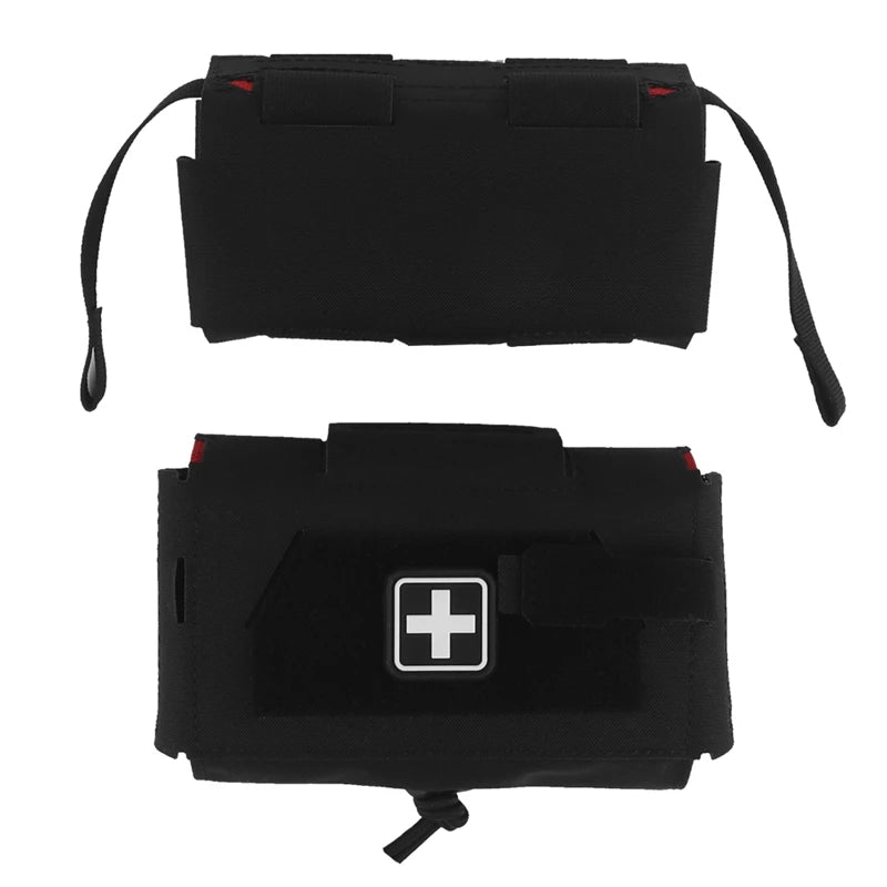Pouch Médicale Tactique Compacte MOLLE — Accès Rapide Trauma