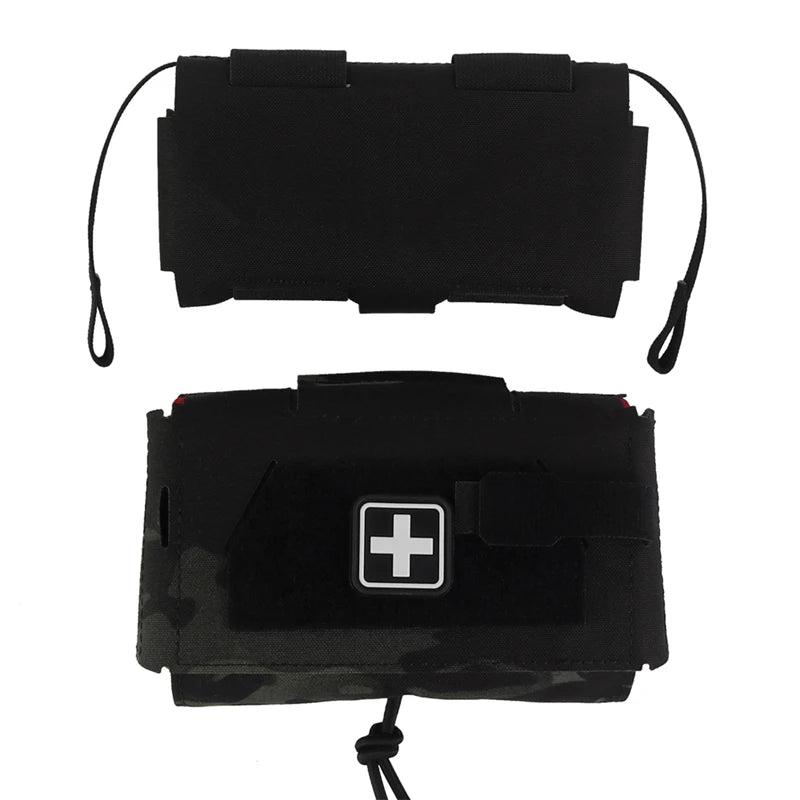Pouch Médicale Tactique Compacte MOLLE — Accès Rapide Trauma