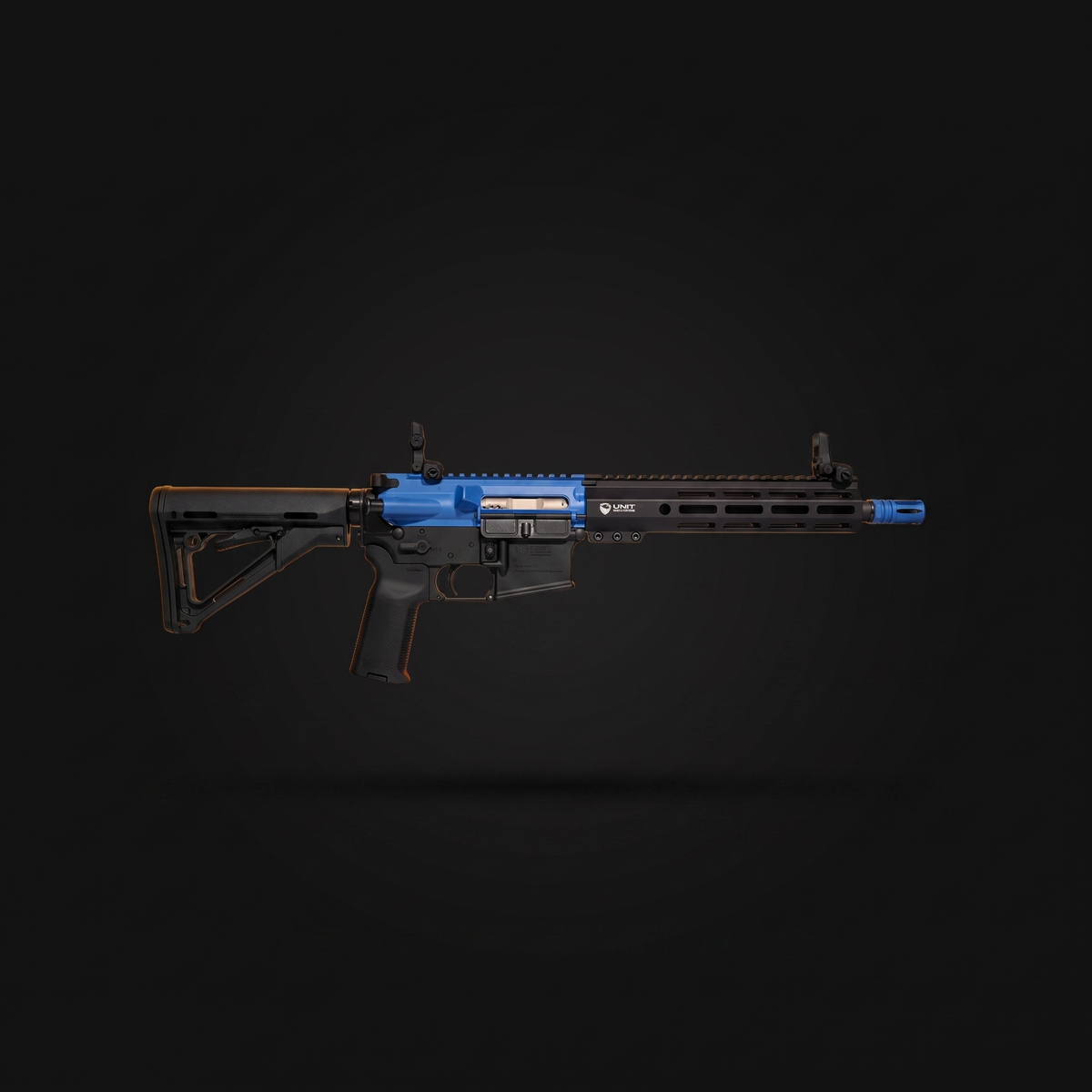 UNIT4 MK10 — profil complet, fusil d'entraînement non-létal UNIT Solutions, vendu sans chargeur